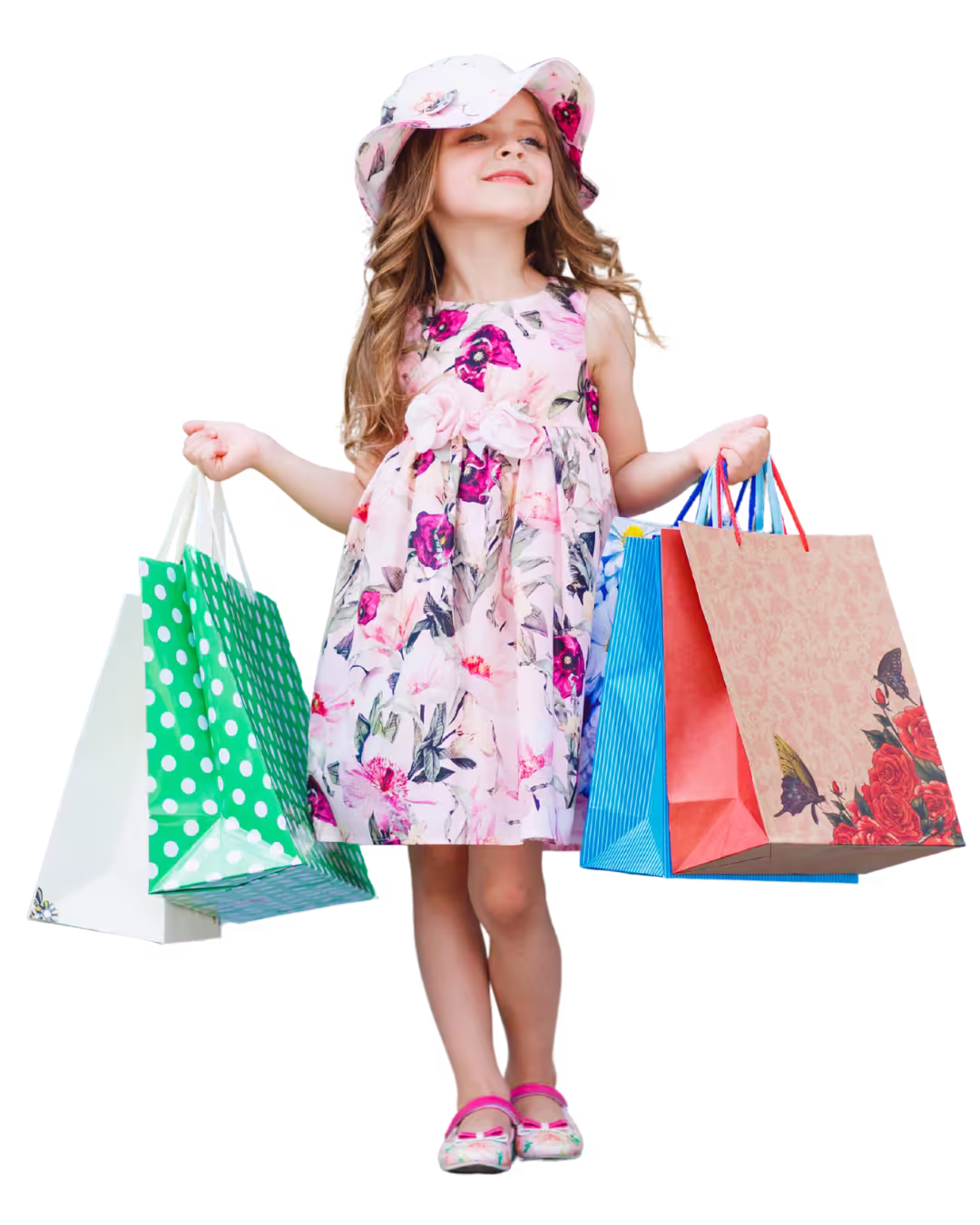 shopping girl got many offers